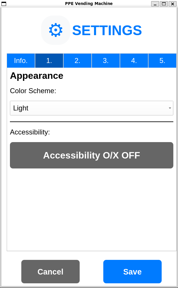 Previous ROS2 GUI - Appearance Settings